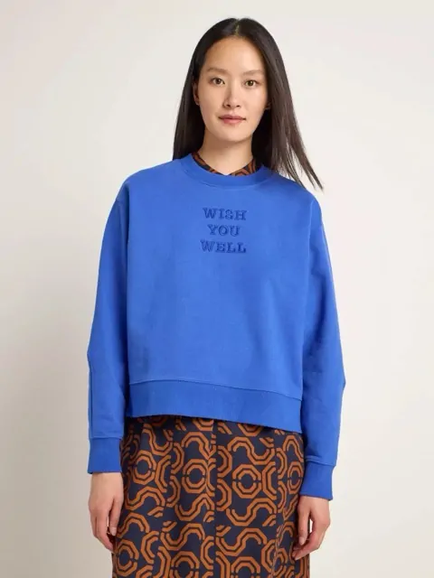 Statement Sweatshirt - Cobalt blauw